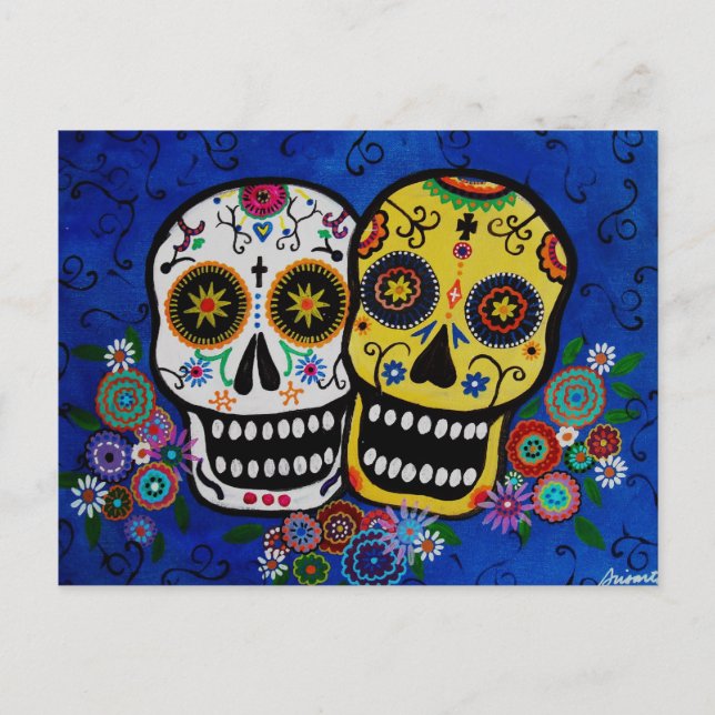 DIA DE LOS MUERTOS POSTCARD POSTKARTE (Vorderseite)