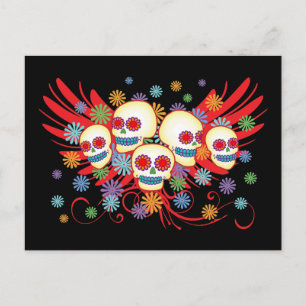 Dia de los Muertos Postcard Postkarte
