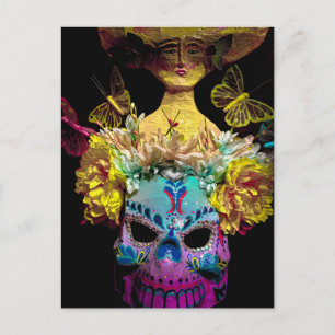 Día de los Muertos Postkarte