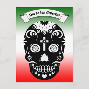 Dia de los muertos postkarte