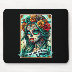 Dia de Los Muertos Rose Blume Frauentag Mousepad
