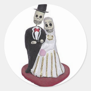 Dia de los Muertos Runder Aufkleber