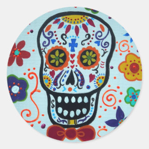 DIA DE LOS MUERTOS RUNDER AUFKLEBER