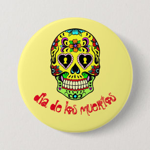 Dia de los muertos — Schaltfläche "Zuckerschädel" Button
