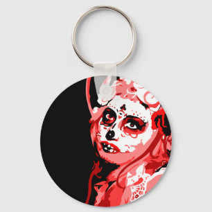 dia de los muertos schlüsselanhänger