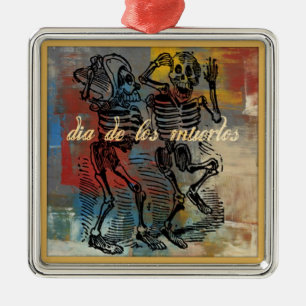 Dia De Los Muertos Schmuck Ornament Aus Metall