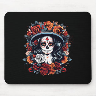 Dia De Los Muertos-Shirt Frauen La Catrina Tag Der Mousepad
