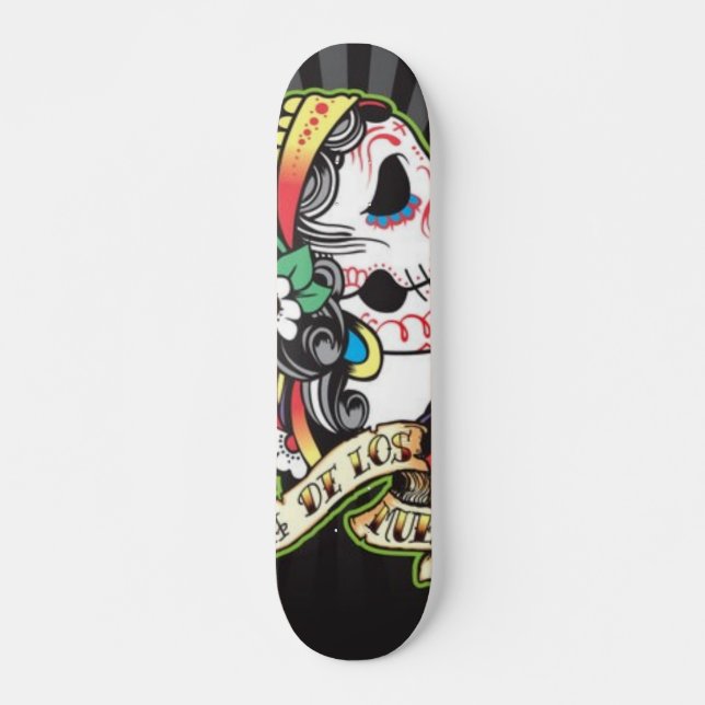 Dia de los Muertos Skate Board Skateboard (Vorne)