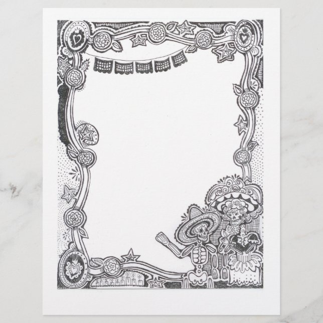 Dia De Los Muertos Skeleton Frame - (Vorderseite)