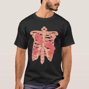 Dia De Los Muertos Skeleton Ribcage Halloween T-Shirt