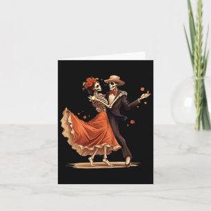 Dia De Los Muertos Skeletons tanzen Mexican Day O Karte