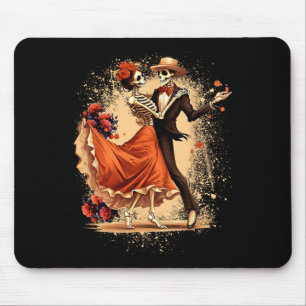 Dia De Los Muertos Skeletons tanzen Mexican Day O Mousepad
