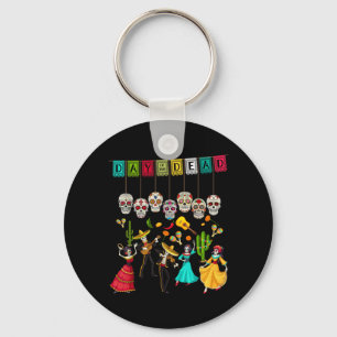 Día De Los Muertos Skelett - Mexikanischer Tag Der Schlüsselanhänger