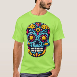 Dia de los Muertos skull 10 T-Shirt