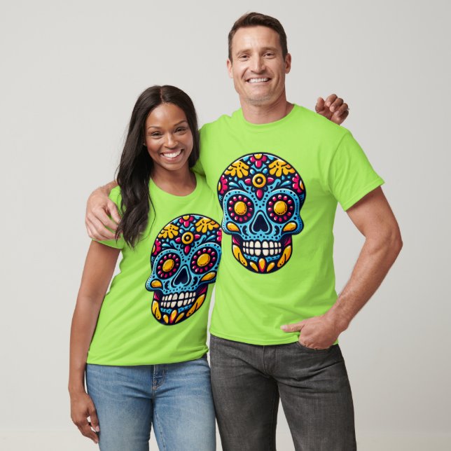 Dia de los Muertos skull 10 T-Shirt (Unisex)