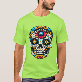 Dia de los Muertos skull 11 T-Shirt