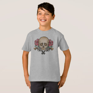 Dia de los Muertos Skull and Guns Tagless Shirt