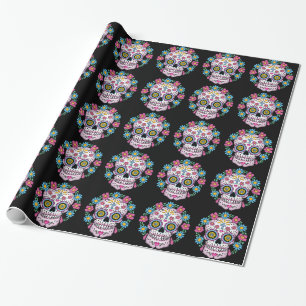 Dia de los Muertos Skull Geschenkpapier
