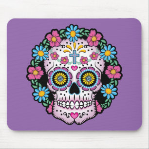 Dia de Los Muertos Skull Mousepad