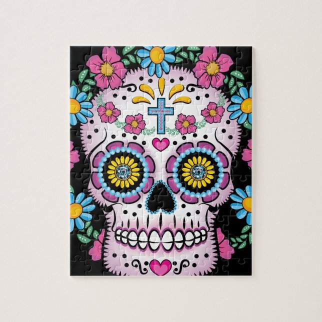 Dia de Los Muertos Skull Puzzle (Vertikal)