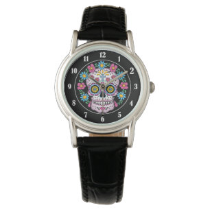 Dia de los Muertos Sugar Skull Armbanduhr