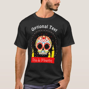 Dia de los Muertos Sugar Skull Halloween T-Shirt