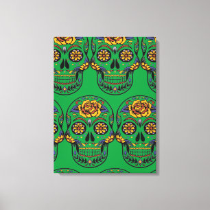 Dia De Los Muertos Sugar Skull Leinwanddruck