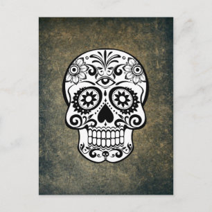 Dia De Los Muertos Sugar Skull Postkarte