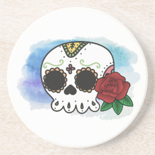 Dia de los Muertos Sugar Skull Untersetzer