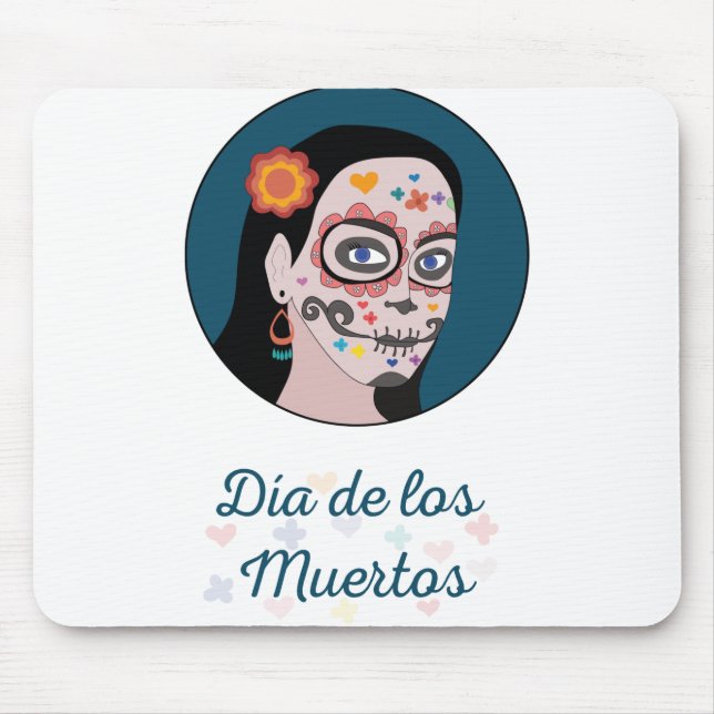 Día de Los Muertos Tag der Toten Mousepad (Vorne)
