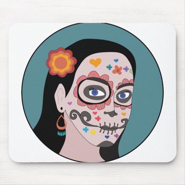 Día de Los Muertos Tag der Toten Mousepad (Vorne)