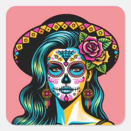 Día de los Muertos Tag der Toten Stickers