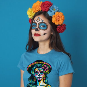Día de los Muertos Tag der Toten Tradition T-Shirt
