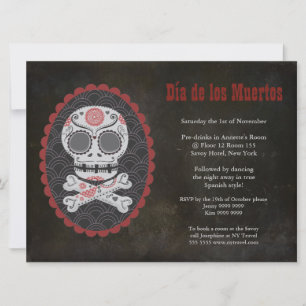 Dia De Los Muertos Tag des Toten Party Einladung