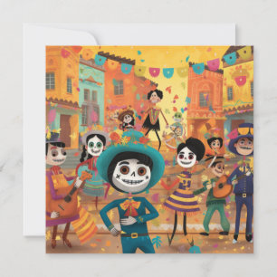 Dia de los Muertos, Tanz des Papels Mâché Einladung