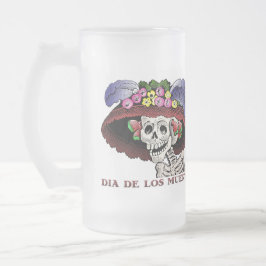 Dia de los Muertos [Tasse] Mattglas Bierglas