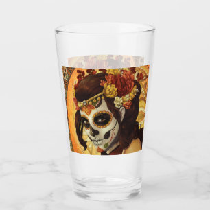 Dia De Los Muertos Throw Pillow Glas