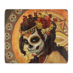 Dia De Los Muertos Throw Pillow Schneidebrett