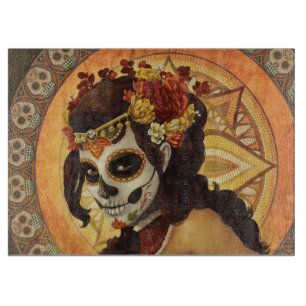 Dia De Los Muertos Throw Pillow Schneidebrett