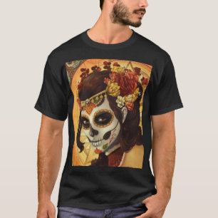 Dia De Los Muertos Throw Pillow T-Shirt