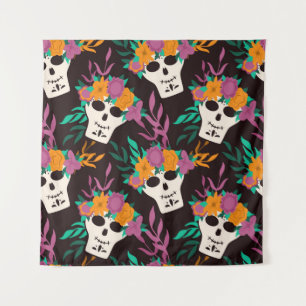 Dia de Los Muertos, traditionelles mexikanisches H Wandteppich
