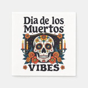 Día De Los Muertos Vibes Oaxaca Tag der Toten Serviette