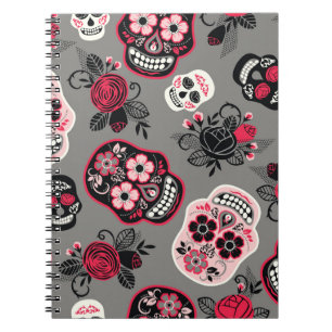 Dia de los Muertos: Vintages Muster Notizblock