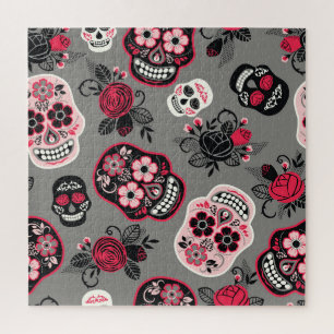 Dia de los Muertos: Vintages Muster Puzzle