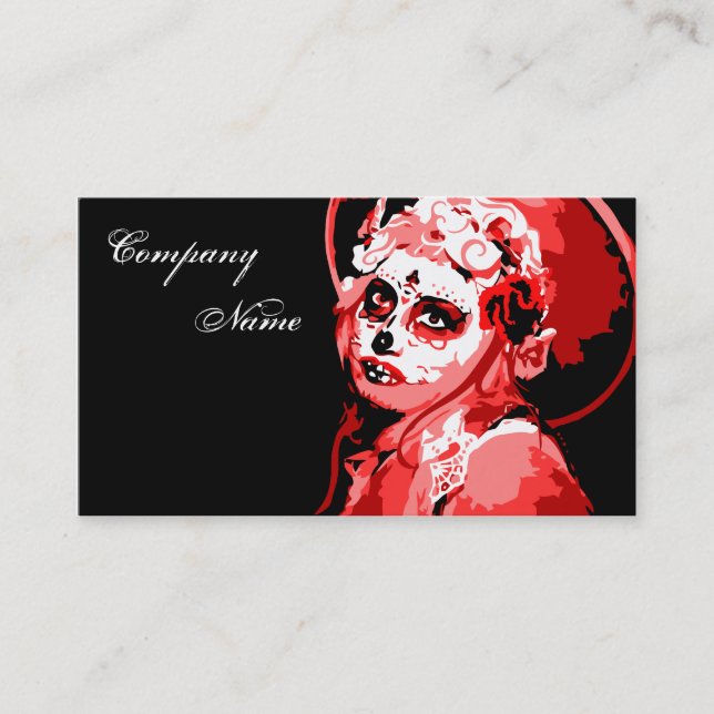 dia de Los Muertos Visitenkarte (Vorderseite)