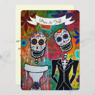 DIA DE LOS MUERTOS WEDD EINLADUNG