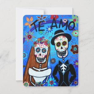 DIA DE LOS MUERTOS WEDD EINLADUNG