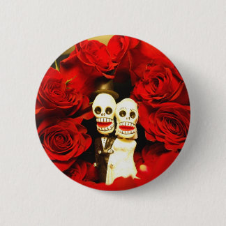 Dia de Los Muertos Wedding Button