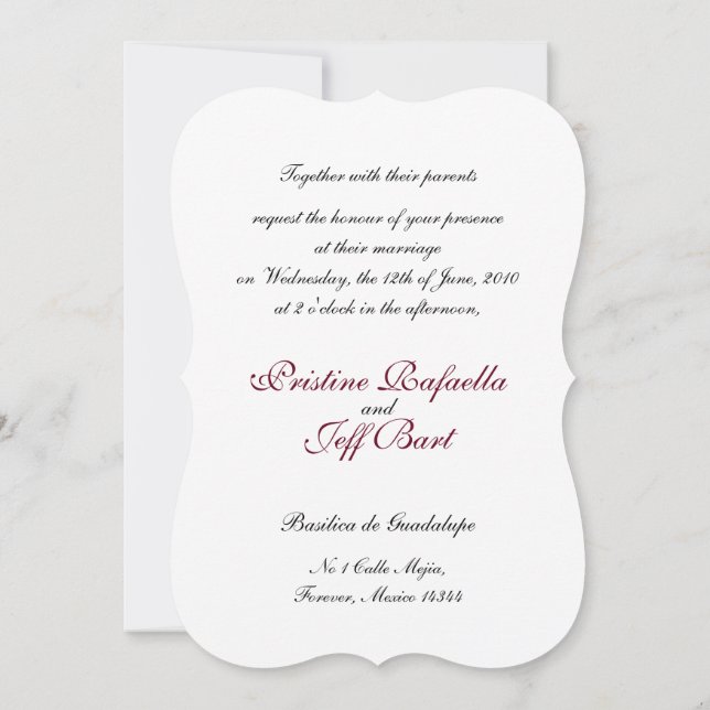 DIA DE LOS MUERTOS WEDDING EINLADUNG (Rückseite)