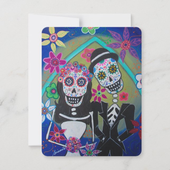 DIA DE LOS MUERTOS WEDDING EINLADUNG (Vorderseite)